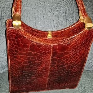Vintage Crocodile Handbag